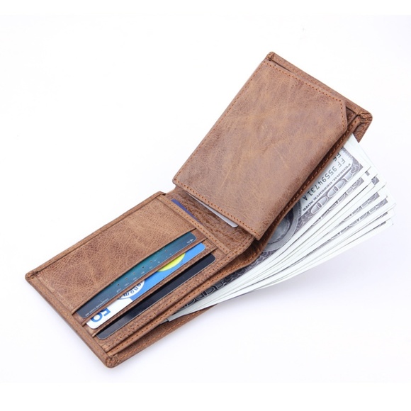 Mens RFID Protection Trifold WALLET - Picture 4 of 7